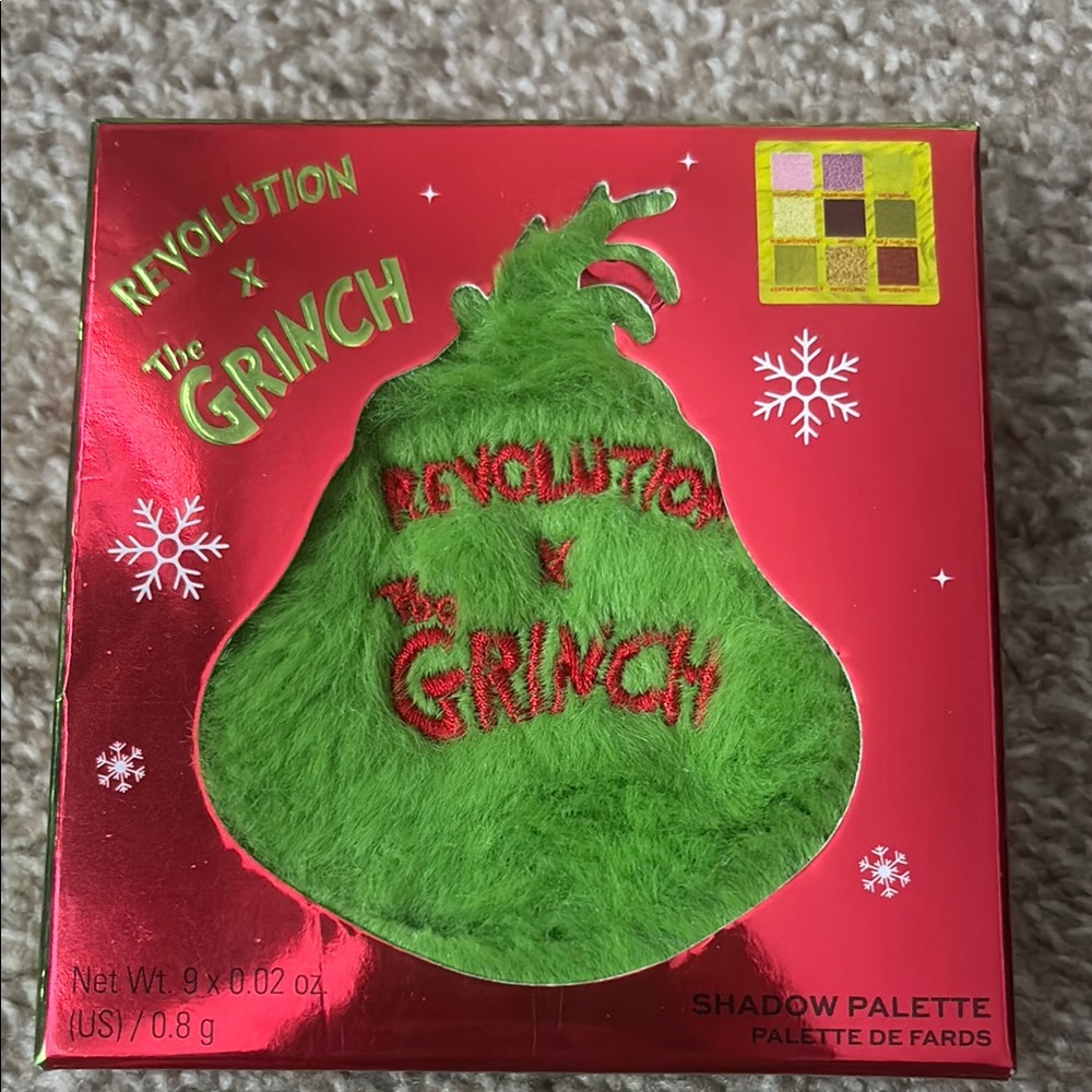 Revolution x The Grinch Eyeshadow Palette